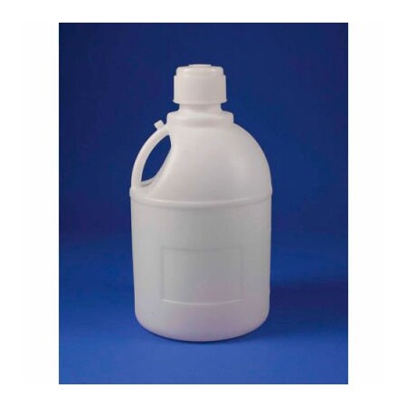 Bel-Art Bel-Art Carboy with Handle and Screw Cap, HDPE, 20 Liters, 83mm Closure, 1/PK 10795-0000